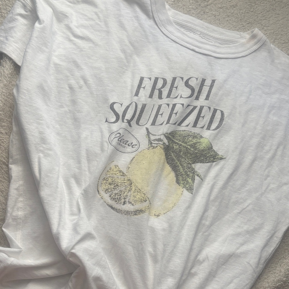 Aerie White Graphic Tee